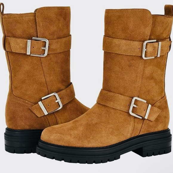 Calvin Klein Suede Boots SZ-9 NIB - Picture 3 of 11